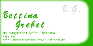 bettina grebel business card